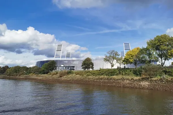 Werder’s Weserstadion by the river